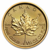 1/10 oz. Gold Canadian Maple Leaf