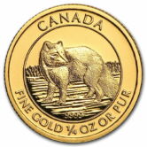 1/4 oz. Gold Canadian Arctic Fox