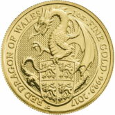 1 oz. Gold British Dragon (2017)