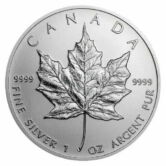 1 oz. Silver Canadian Maple Leaf