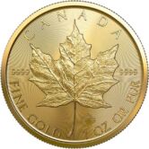 2022 1 oz Canadian Gold Maple Leaf Coin (BU)