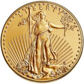 1 oz. Gold American Eagle Coin (BU, Random Year)