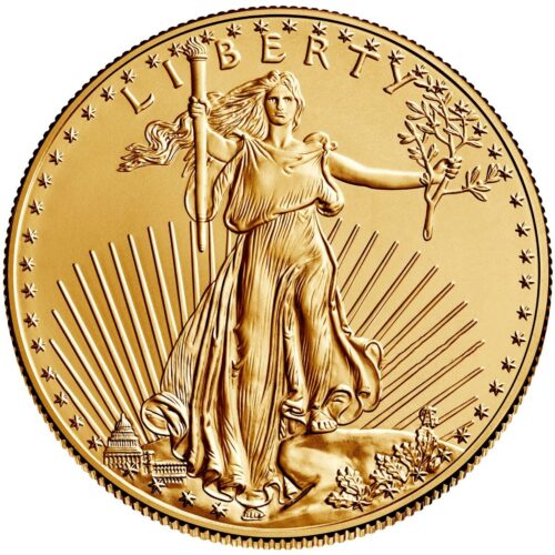 1 oz. Gold American Eagle Coin (BU, Random Year)