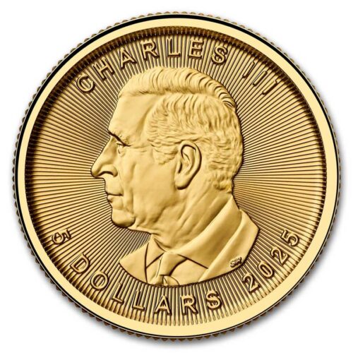 2025 1/10 oz. Gold Canadian Maple Leaf Coin (BU) - Image 2