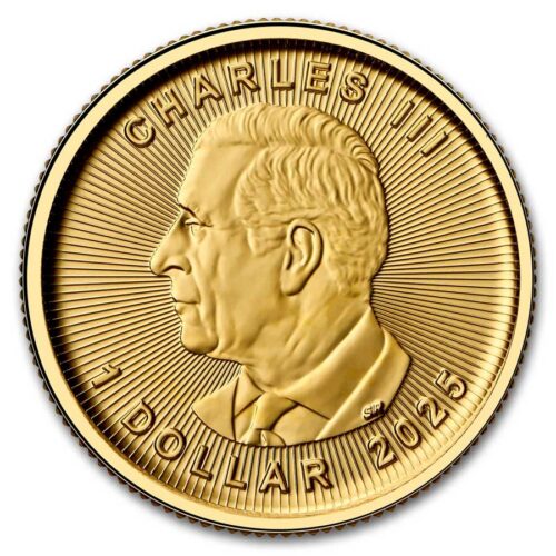 2025 1/20 oz. Gold Canadian Maple Leaf Coin (BU) - Image 2