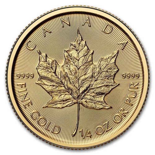 2025 1/4 oz. Gold Canadian Maple Leaf Coin (BU)