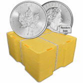 1 oz Silver Canadian Maple Leaf 500-Coin Monster Box BU (Random Year)