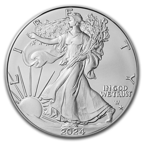 2024-P 1 oz. Silver American Eagle BU (Star Privy)