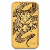 2025 1 oz Gold Australian Dragon Rectangular Coin (BU)