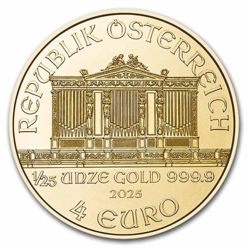 2025 1/25 oz. Gold Austrian Philharmonic Coin (BU) - Image 2
