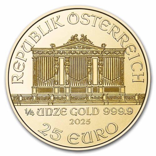 2025 1/4 oz. Gold Austrian Philharmonic Coin (BU) - Image 2