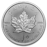 2025 1 oz. Silver Canadian Maple Leaf Coin (BU)