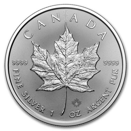 2024 1 oz. Silver Canadian Maple Leaf Coin (BU)