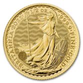 2025 1/2 oz Gold Great Britain Britannia Coin (BU)