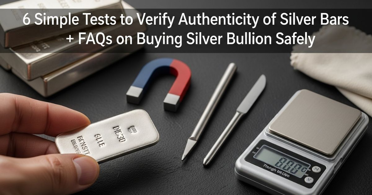 6 Simple Tests to Verify Authenticity of Silver Bars + FAQs on Buying Silver Bullion Safely