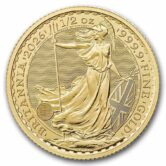 2026 1/2 oz Gold Great Britain Britannia Coin (BU)