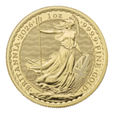 2026 1 oz Gold Great Britain Britannia Coin (BU)